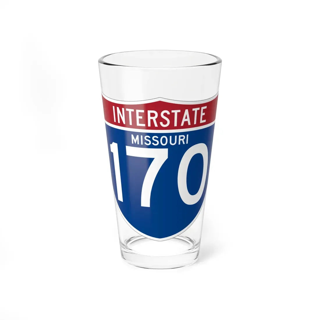 I-170 MO (Missouri) (Road Sign) Pint Glass 16oz 16oz - Go Mug Yourself