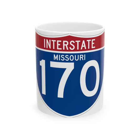 I-170 MO (Missouri) (Road Sign) White Coffee Mug 11oz - Go Mug Yourself