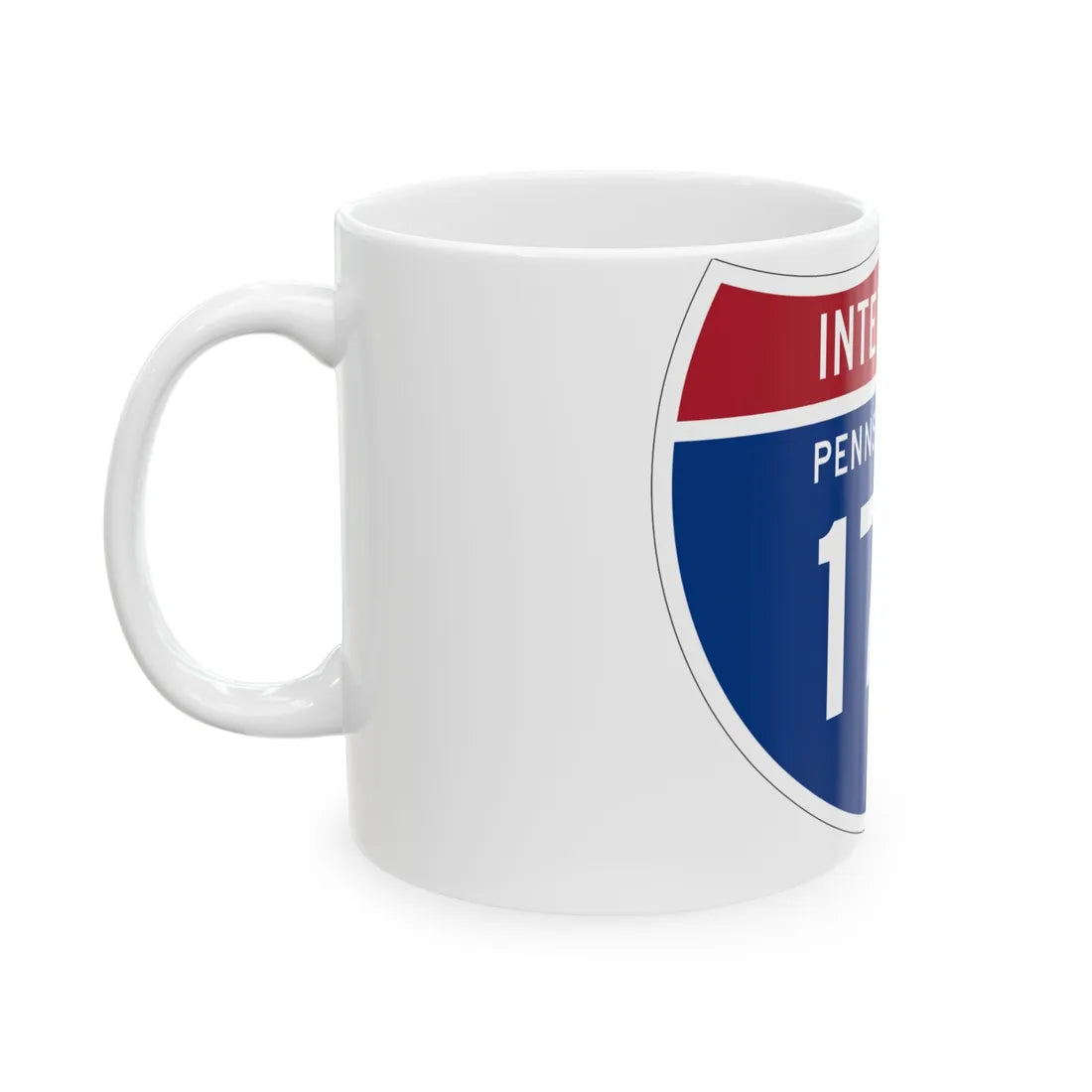 I-176 PA 1961 (Pennsylvania) (Road Sign) White Coffee Mug - Go Mug Yourself