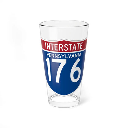 I-176 PA (Pennsylvania) (Road Sign) Pint Glss 16oz 16oz - Go Mug Yourself