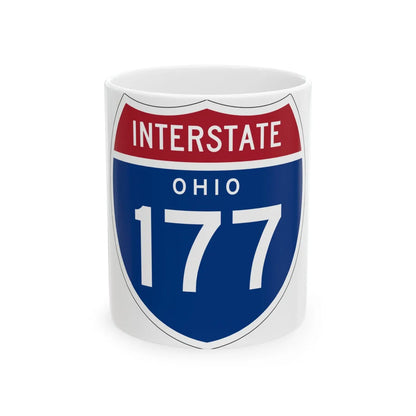 I-177 OH 1957 (Ohio) (Road Sign) White Coffee Mug 11oz - Go Mug Yourself