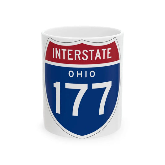 I-177 OH 1957 (Ohio) (Road Sign) White Coffee Mug 11oz - Go Mug Yourself