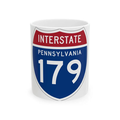I-179 PA 1957 (Pennsylvania) (Road Sign) White Coffee Mug 11oz - Go Mug Yourself