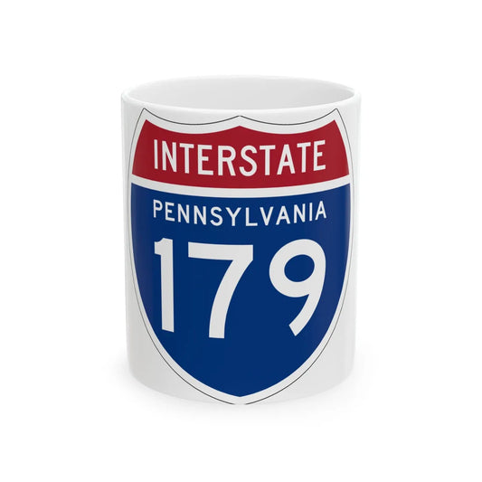 I-179 PA 1957 (Pennsylvania) (Road Sign) White Coffee Mug 11oz - Go Mug Yourself