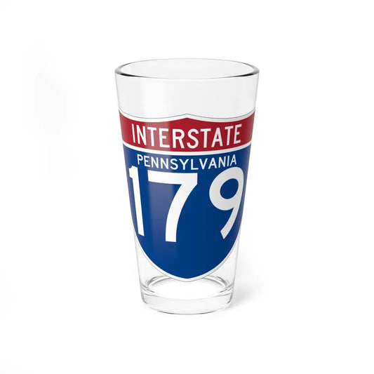 I-179 PA (Pennsylvania) (Road Sign) Pint Glass 16oz 16oz - Go Mug Yourself