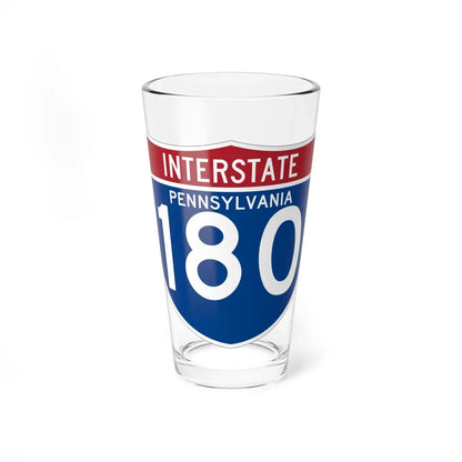 I-180 PA (Pennsylvania) (Road Sign) Pint Glass 16oz 16oz - Go Mug Yourself