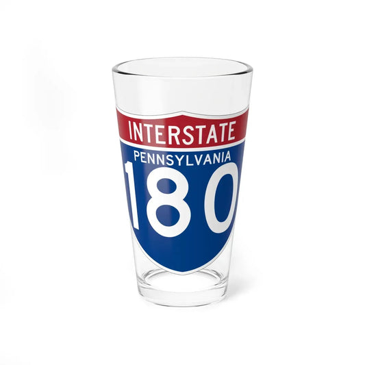 I-180 PA (Pennsylvania) (Road Sign) Pint Glass 16oz 16oz - Go Mug Yourself