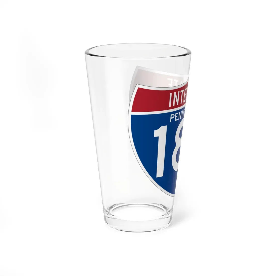I-180 PA (Pennsylvania) (Road Sign) Pint Glass 16oz - Go Mug Yourself