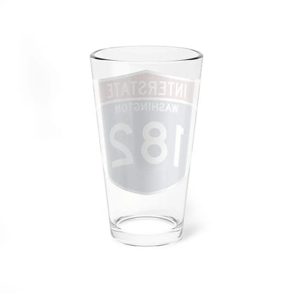 I-182 WA Metric (Washington) (Road Sign) Pint Glass 16oz - Go Mug Yourself