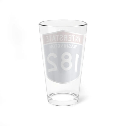 I-182 WA Metric (Washington) (Road Sign) Pint Glss 16oz - Go Mug Yourself