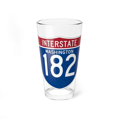 I-182 WA (Washington) (Road Sign) Pint Glass 16oz 16oz - Go Mug Yourself