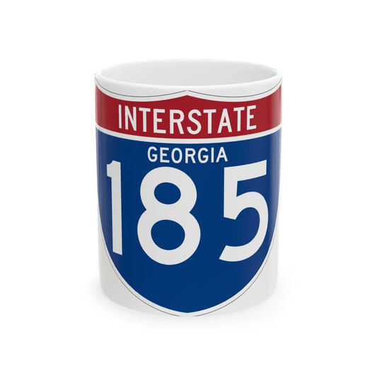 I-185 GA (Georgia) (Road Sign) White Coffee Mug 11oz - Go Mug Yourself
