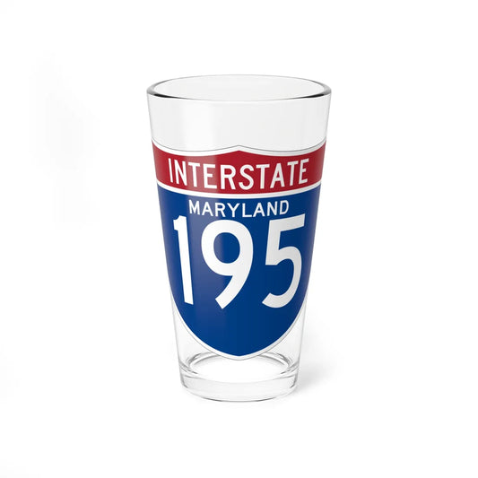 I-195 MD (Maryland) (Road Sign) Pint Glss 16oz 16oz - Go Mug Yourself