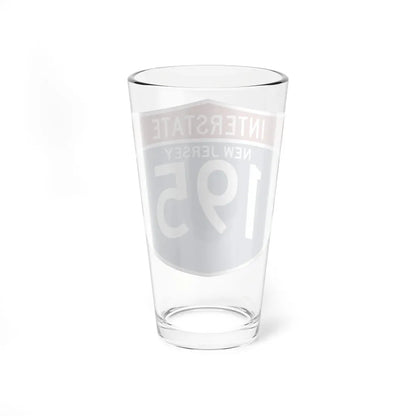 I-195 NJ (New Jersey) (Road Sign) Pint Glass 16oz - Go Mug Yourself
