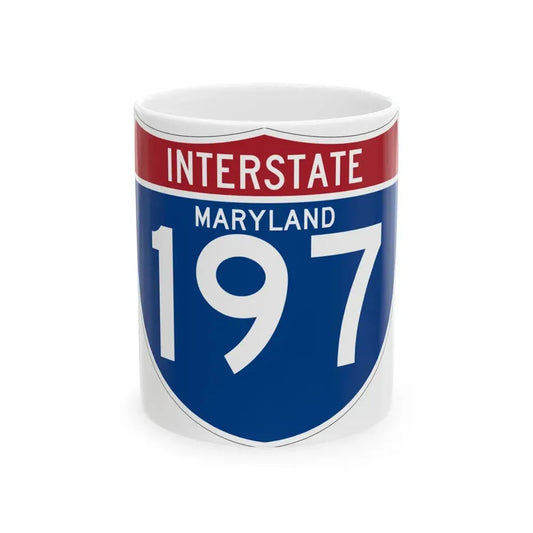 I-197 MD (Maryland) (Road Sign) White Coffee Mug 11oz - Go Mug Yourself