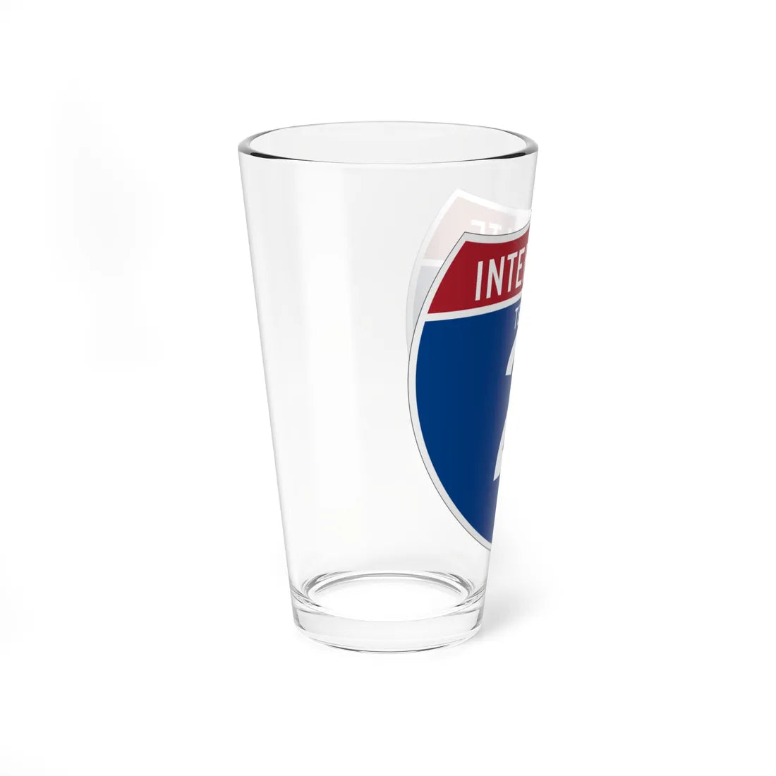 I-2 TX (Texas) (Road Sign) Pint Glass 16oz - Go Mug Yourself