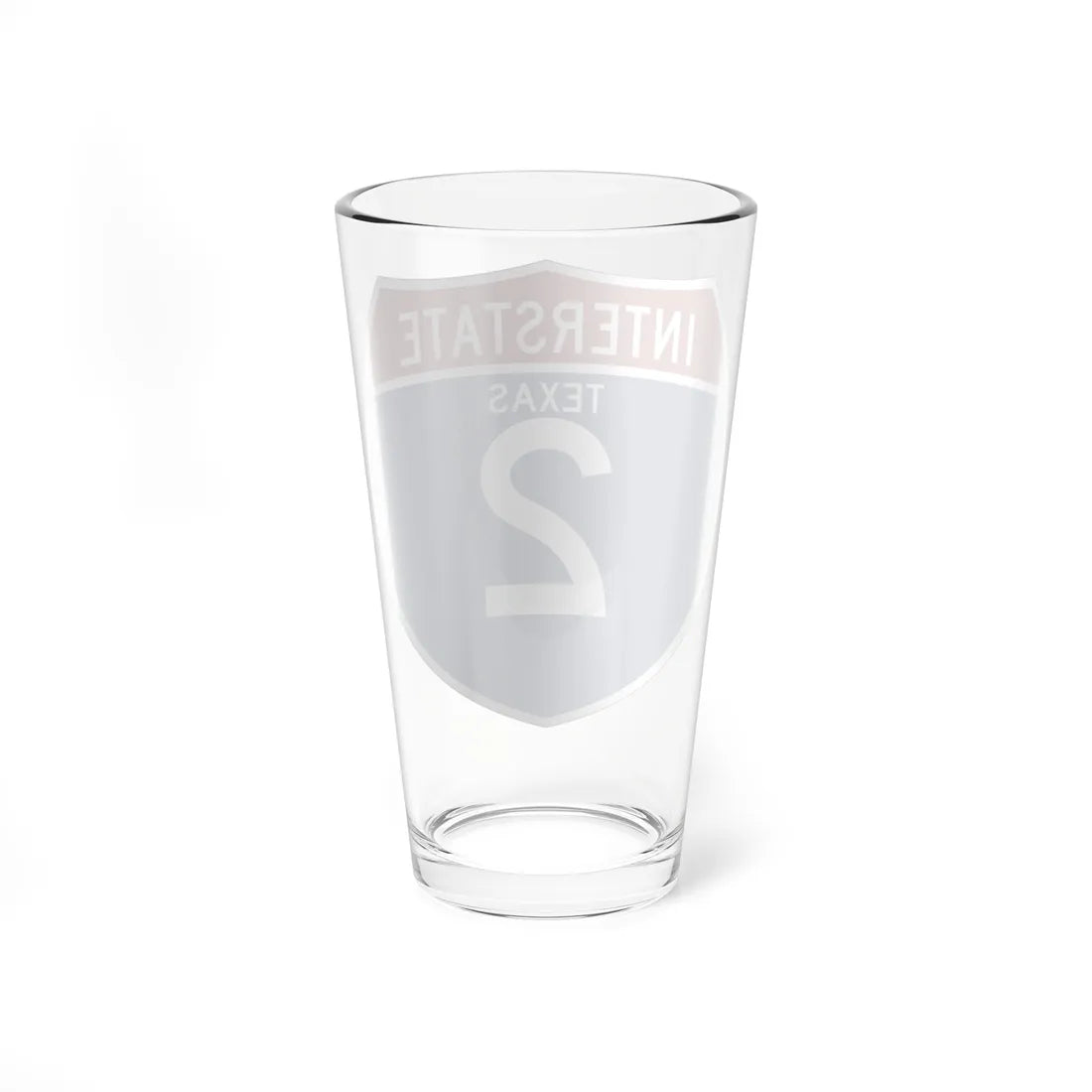 I-2 TX (Texas) (Road Sign) Pint Glass 16oz - Go Mug Yourself
