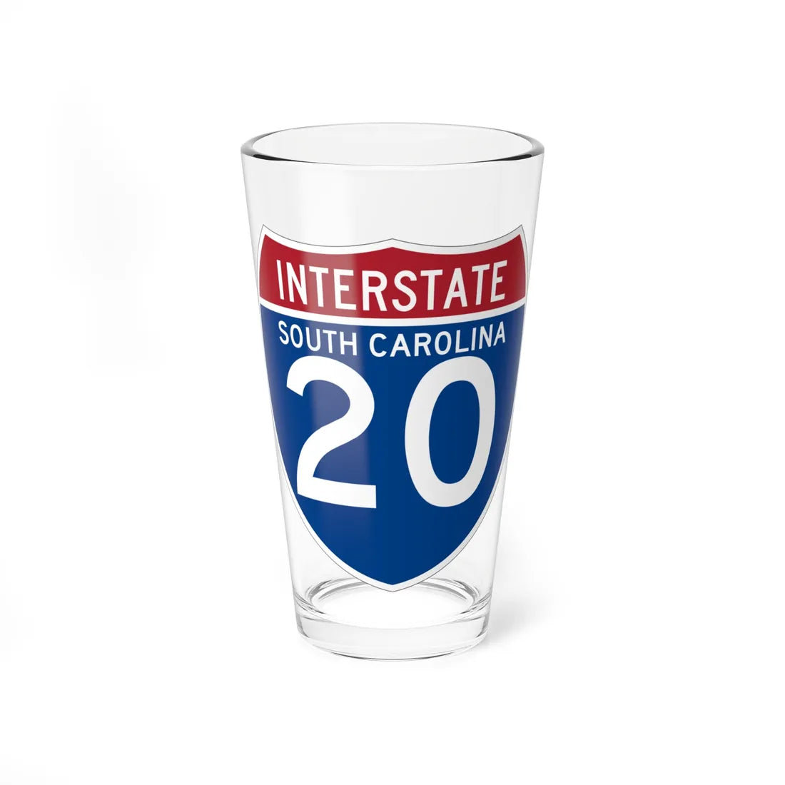 I-20 SC (South Carolina) (Road Sign) Pint Glss 16oz 16oz - Go Mug Yourself