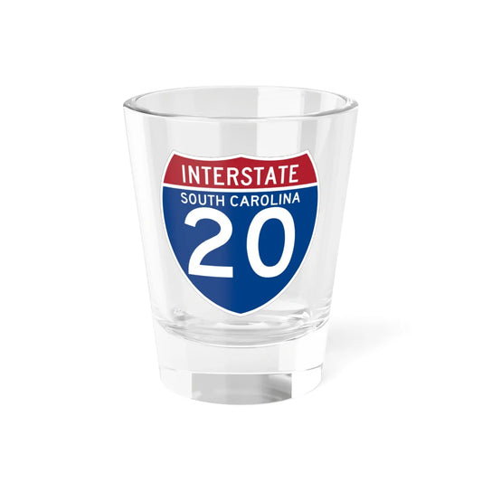 I-20 SC (South Carolina) (Road Sign) Shot Glass 1.5oz 1.5oz - Go Mug Yourself
