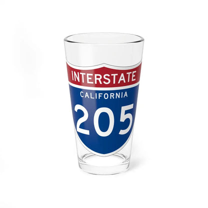 I-205 CA (California) (Road Sign) Pint Glass 16oz 16oz - Go Mug Yourself