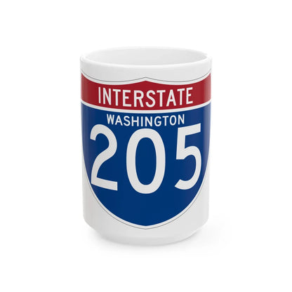 I-205 WA (Washington) (Road Sign) White Coffee Mug 15oz - Go Mug Yourself