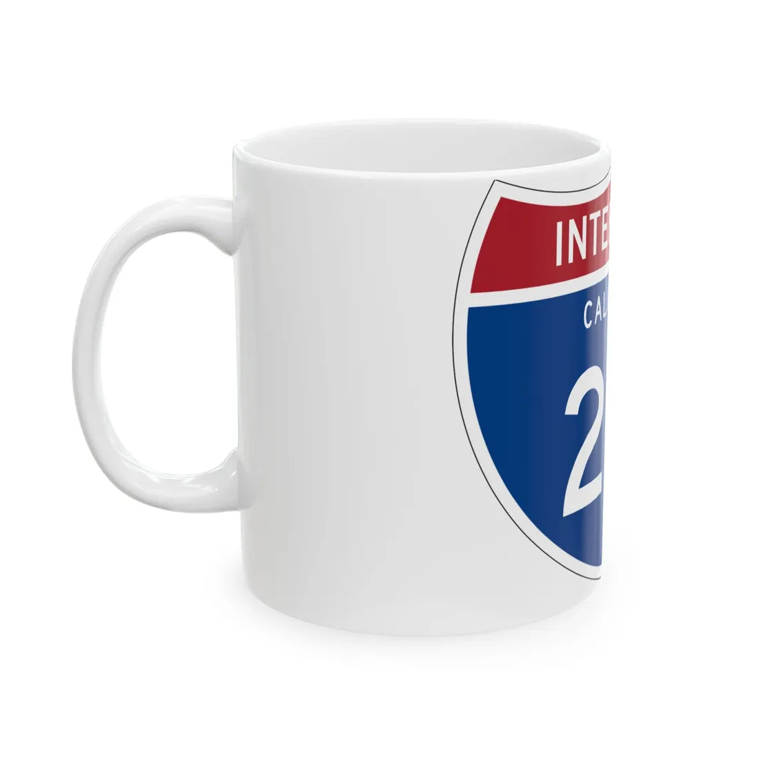 I-210 CA (California) (Road Sign) White Coffee Mug - Go Mug Yourself
