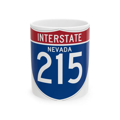 I-215 NV (Nevada) (Road Sign) White Coffee Mug 11oz - Go Mug Yourself