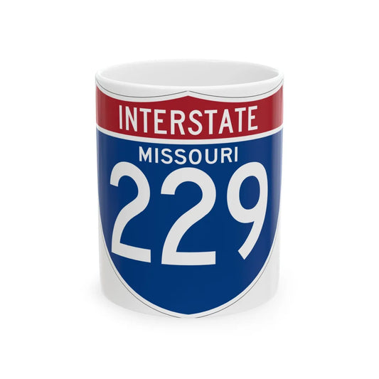 I-229 MO (Missouri) (Road Sign) White Coffee Mug 11oz - Go Mug Yourself