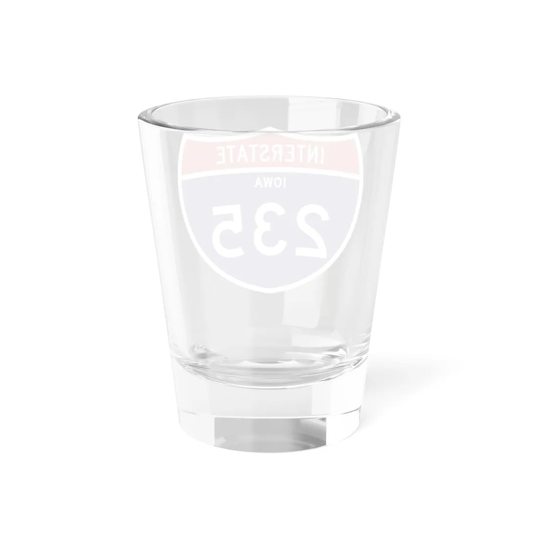 I-235 IA 1961 (Iowa) (Road Sign) Shot Glass 1.5oz - Go Mug Yourself