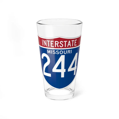 I-244 MO (Missouri) (Road Sign) Pint Glass 16oz 16oz - Go Mug Yourself