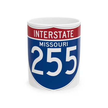 I-255 MO (Missouri) (Road Sign) White Coffee Mug 11oz - Go Mug Yourself