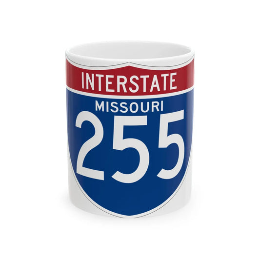 I-255 MO (Missouri) (Road Sign) White Coffee Mug 11oz - Go Mug Yourself
