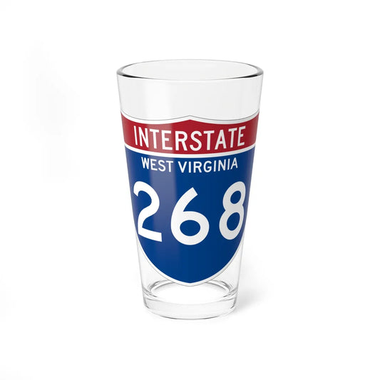 I-268 WV Metric (Virginia) (Road Sign) Pint Glss 16oz 16oz - Go Mug Yourself