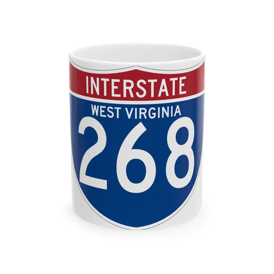 I-268 WV (Virginia) (Road Sign) White Coffee Mug 11oz - Go Mug Yourself
