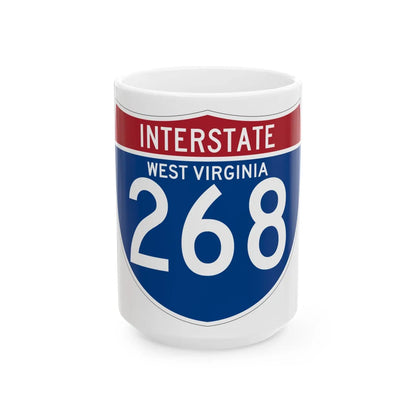 I-268 WV (Virginia) (Road Sign) White Coffee Mug 15oz - Go Mug Yourself