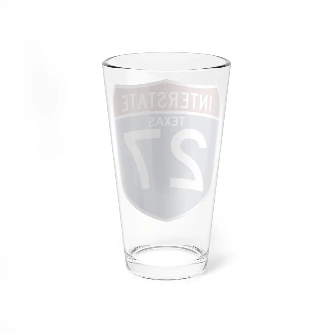 I-27 TX (Texas) (Road Sign) Pint Glass 16oz - Go Mug Yourself
