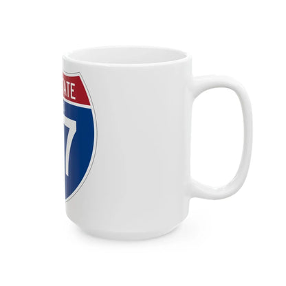 I-27 TX (Texas) (Road Sign) White Coffee Mug - Go Mug Yourself