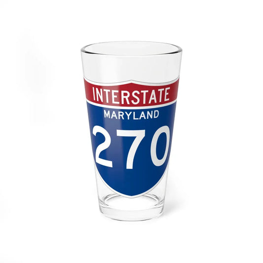 I-270 MD Metric (Maryland) (Road Sign) Pint Glass 16oz 16oz - Go Mug Yourself