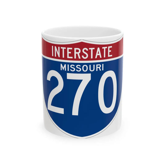I-270 MO (Missouri) (Road Sign) White Coffee Mug 11oz - Go Mug Yourself