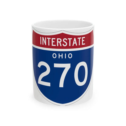 I-270 OH 1961 (Ohio) (Road Sign) White Coffee Mug 11oz - Go Mug Yourself