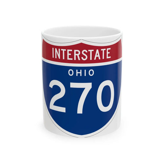I-270 OH 1961 (Ohio) (Road Sign) White Coffee Mug 11oz - Go Mug Yourself