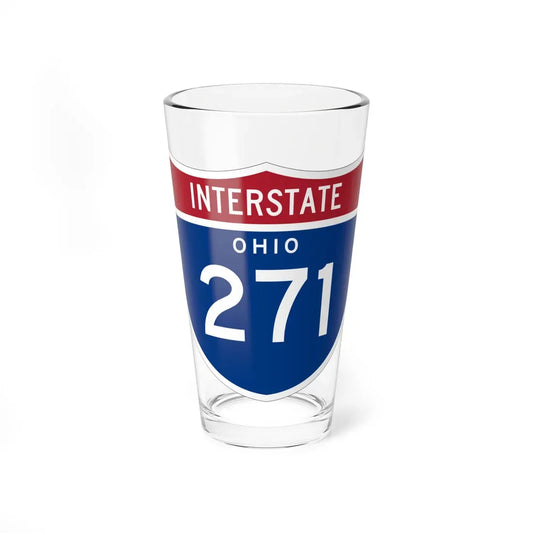 I-271 OH 1961 (Ohio) (Road Sign) Pint Glass 16oz 16oz - Go Mug Yourself