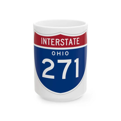 I-271 OH 1961 (Ohio) (Road Sign) White Coffee Mug 15oz - Go Mug Yourself
