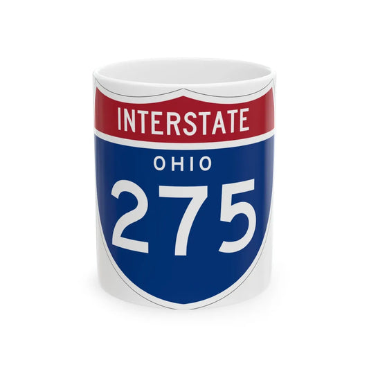 I-275 OH 1961 (Ohio) (Road Sign) White Coffee Mug 11oz - Go Mug Yourself