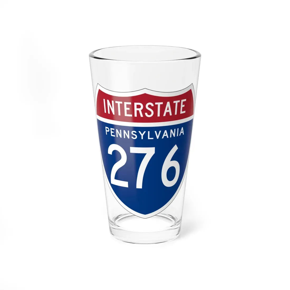 I-276 PA 1957 (Pennsylvania) (Road Sign) Pint Glass 16oz 16oz - Go Mug Yourself