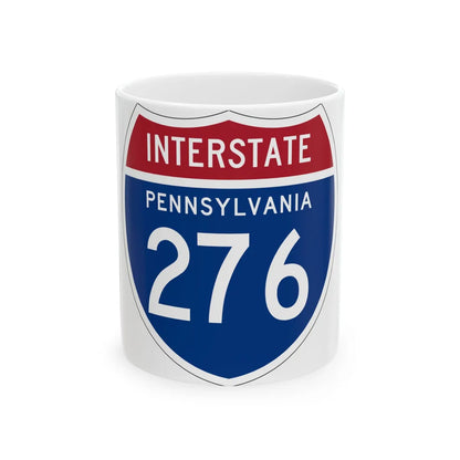 I-276 PA 1957 (Pennsylvania) (Road Sign) White Coffee Mug 11oz - Go Mug Yourself