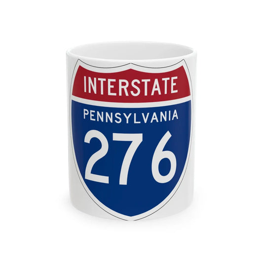 I-276 PA 1957 (Pennsylvania) (Road Sign) White Coffee Mug 11oz - Go Mug Yourself