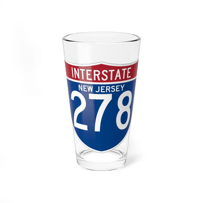 I-278 NJ (New Jersey) (Road Sign) Pint Glass 16oz 16oz - Go Mug Yourself