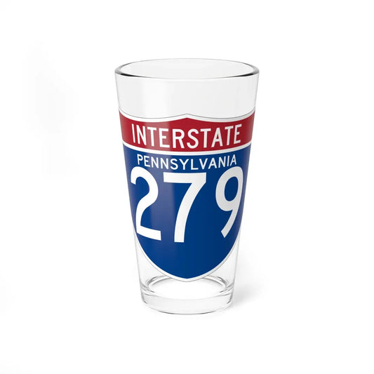 I-279 PA (Pennsylvania) (Road Sign) Pint Glass 16oz 16oz - Go Mug Yourself