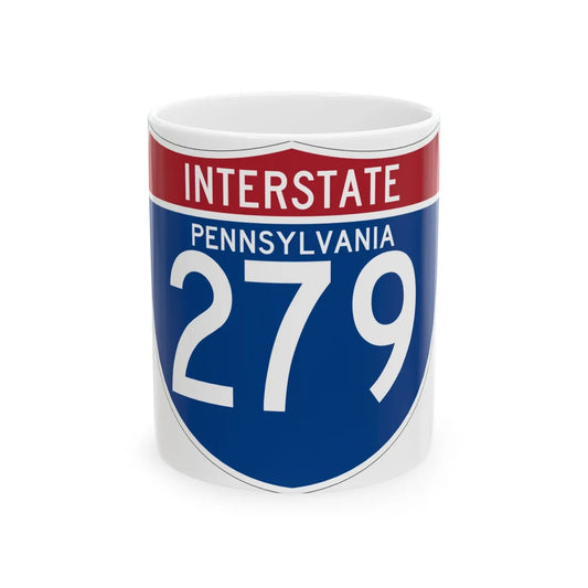 I-279 PA (Pennsylvania) (Road Sign) White Coffee Mug 11oz - Go Mug Yourself